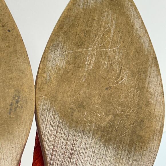 Free People Royale D'Orsay Flat Carmine Orange Suede Womens EUR 39 / Size 8.5 - Picture 9 of 14